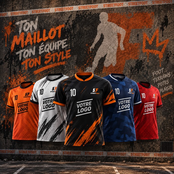 Pack équipe StreetFoot, maillot entièrement personnalisé