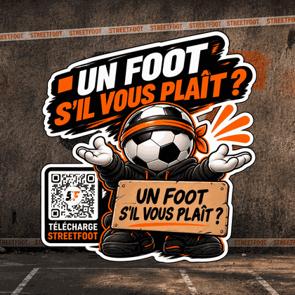 Sticker StreetFoot Un foot, sivouplait ?