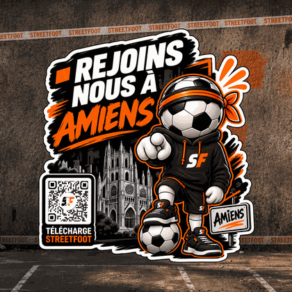 Sticker StreetFoot Rejoins-nous à [Ville]