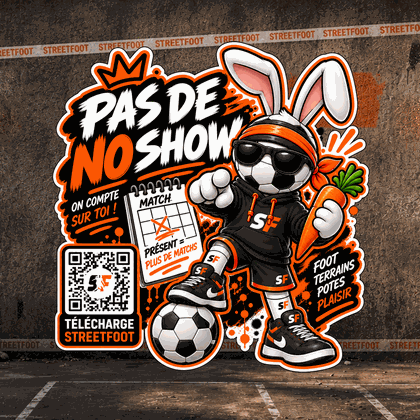 Sticker StreetFoot 0% lapin, 100% foot