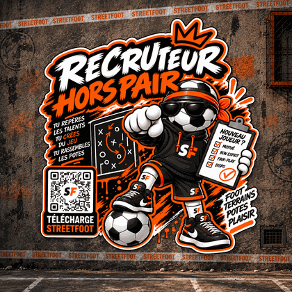 Sticker StreetFoot Recruteur hors pair